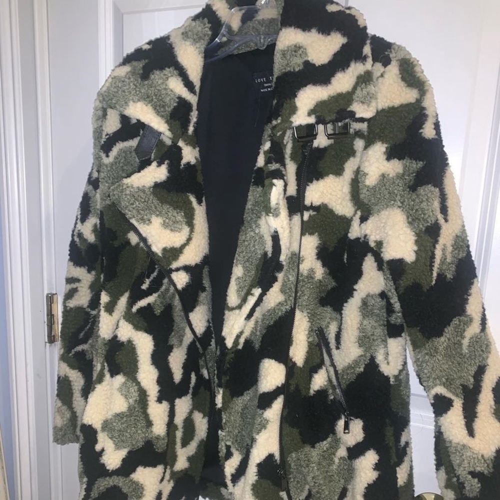 Furry camo jacket